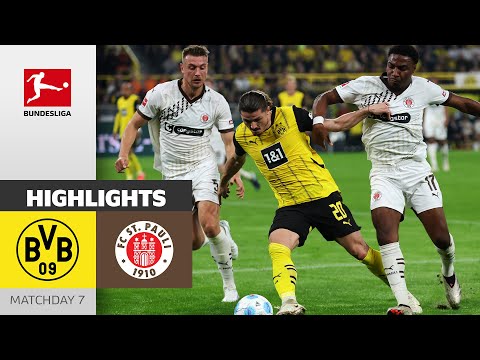 Pauli Fights, BVB Wins | Borussia Dortmund - FC St. Pauli 2-1 | Highlights | MD 7 – Bundesliga 24/25